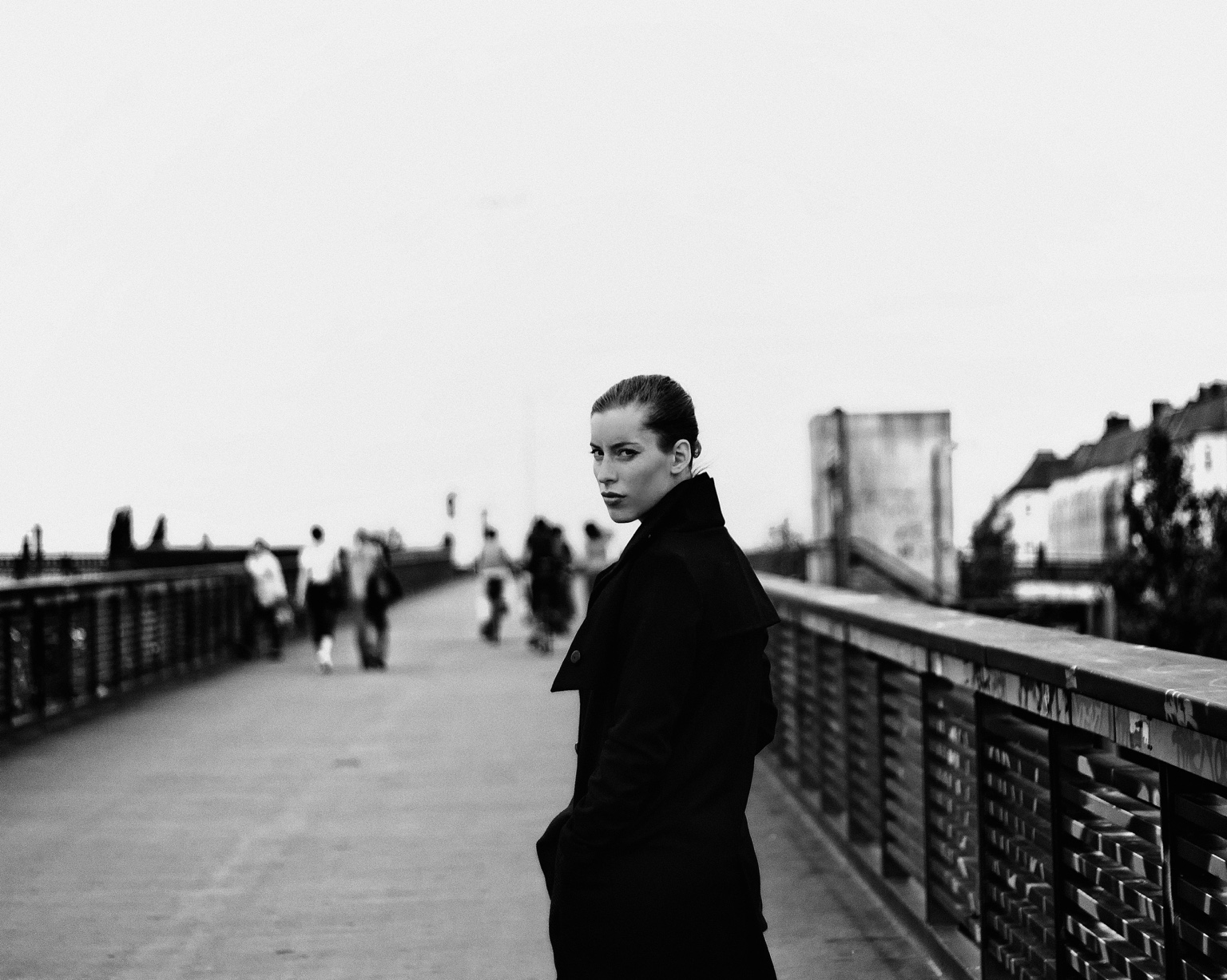 Portrait of artist Antje Taiga, photographed by Tim Dobrovolny in Berlin, 2009