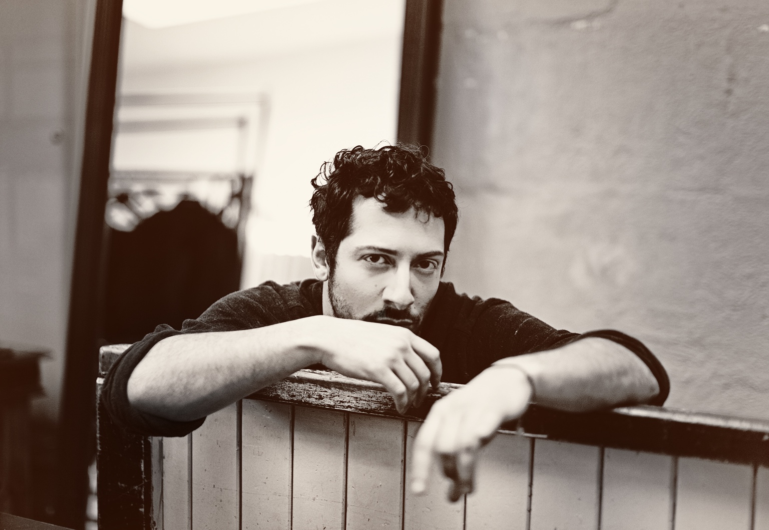 Portrait of Fahri Yardim, photographed by Tim Dobrovolny in Hamburg, 2013