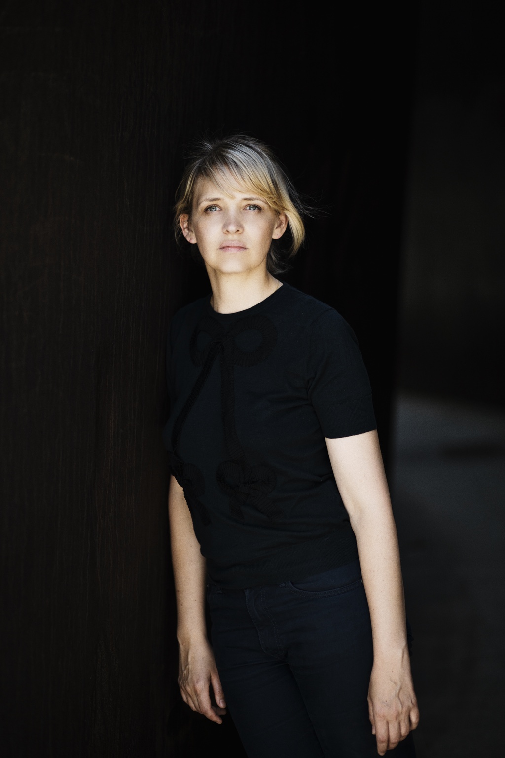 Portrait of actress Laura Tonke, photographed by Tim Dobrovolny in Berlin, 2014